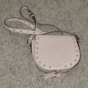 Victoria's Secret Pink Studded Saddlebag Handbag Crossbody Bag Purse New